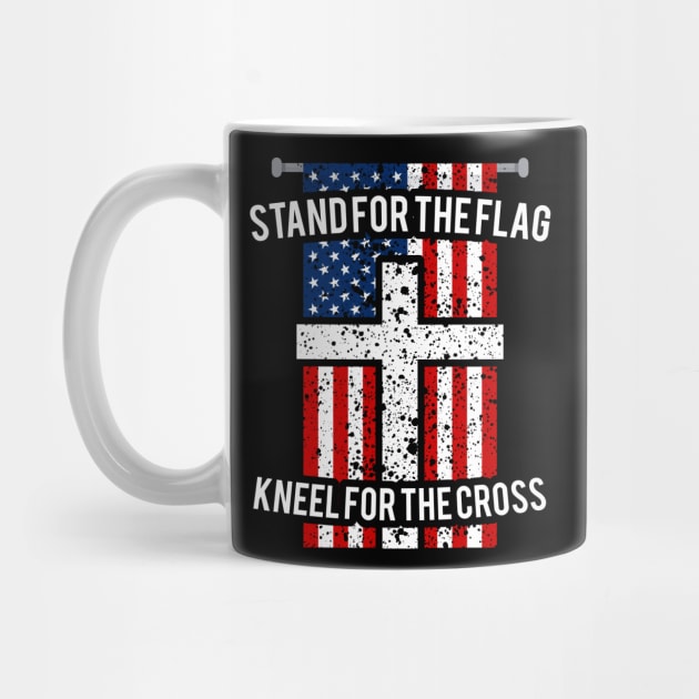 I Stand for The Flag I Kneel for The Cross | USA Patriotic Military Veteran Gift by johnii1422